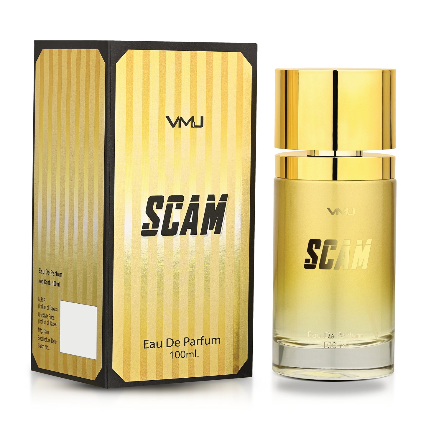 VMJ Scam (Gold) Eau De Parfum | Luxurious Vanilla & Fruity Floral Fragrance
