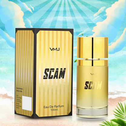 VMJ Scam (Gold) Eau De Parfum | Luxurious Vanilla & Fruity Floral Fragrance