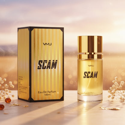 VMJ Scam (Gold) Eau De Parfum | Luxurious Vanilla & Fruity Floral Fragrance