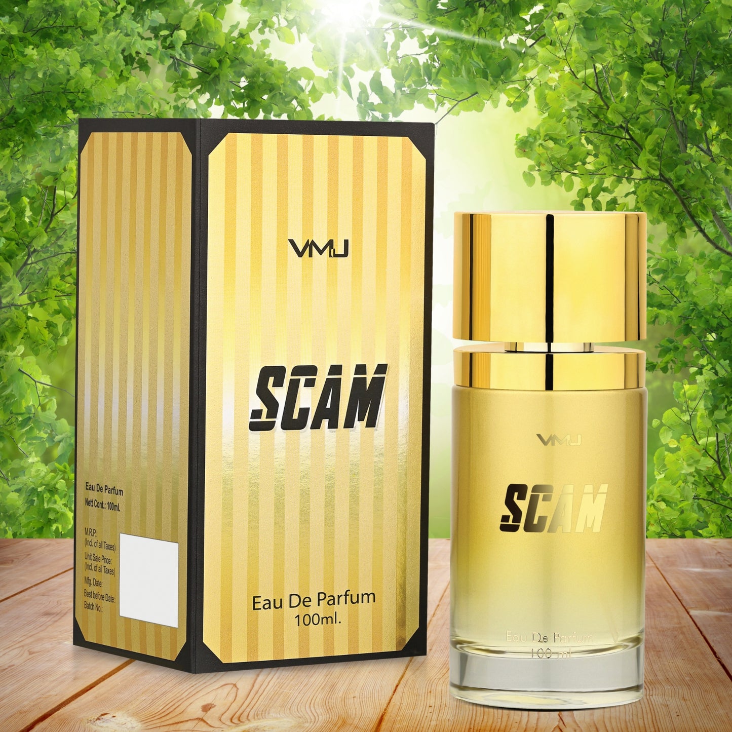 VMJ Scam (Gold) Eau De Parfum | Luxurious Vanilla & Fruity Floral Fragrance